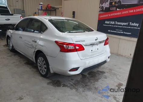 2017 Nissan Sentra S z USA, uszkodzony, nr VIN 3N1AB7AP6HY390318